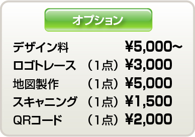 別途料金表